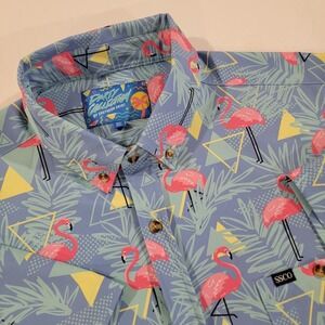 Southern Shirt Party Collection Hawaiian Shirt Mens XL All Over Print SS SSCO